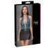 Cottelli - vestido brillante con encajes (negro-verde) - M