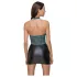 Cottelli - vestido brillante de encaje con cordones (negro‑verde) - M