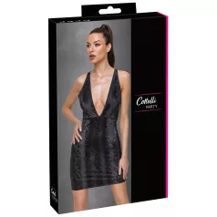 Cottelli Party - vestido estampado serpiente (negro)