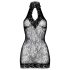 Negro cautivador - vestido de encaje de 50 sombras - L/XL