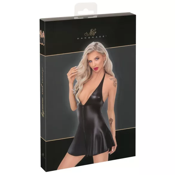 Noir - minivestido ajustado - estampado de serpiente - negro