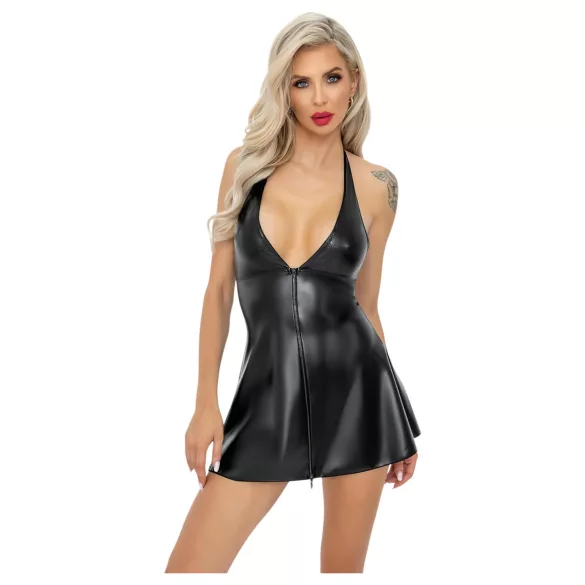 Noir - minivestido ajustado - estampado de serpiente - negro