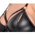 Vestido con esposas Cottelli Plus Talla (negro) - 2XL