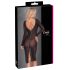 Cottelli Fiesta - Vestido transparente con cremallera (negro)