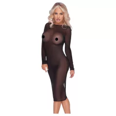   Cottelli Party - vestido transparente con cremallera - negro - M