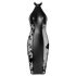 Noir - vestido brillante de cuello halter (negro) - L