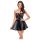 Noir - Vestido mini brillante con encaje (negro) - L