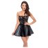 Noir - Vestido mini brillante con encaje (negro) - L
