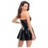 Noir - Vestido mini brillante con encaje (negro) - L