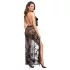 Noir - Maxivestido transparente floral (negro)
