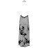 Noir - Vestido largo floral totalmente transparente (negro) - M