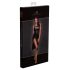 Noir - vestido efecto cuero con aberturas (negro)