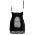 Noir - minivestido con laterales transparentes (negro) - L