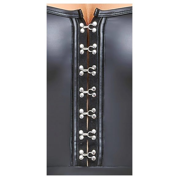 Cottelli - minivestido brillante con falda plisada - negro