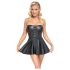 Cottelli - minivestido brillante con falda plisada (negro) - M
