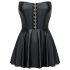 Cottelli - minivestido brillante con falda plisada (negro) - M
