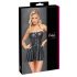 Cottelli - minivestido brillante con falda plisada (negro) - M