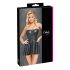 Cottelli - minivestido brillante con falda plisada (negro) - L