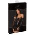 Noir - vestido brillante con encaje (negro) - M