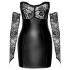 Noir - vestido brillante con encaje (negro) - M