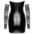 Noir - vestido brillante con encaje (negro) - L