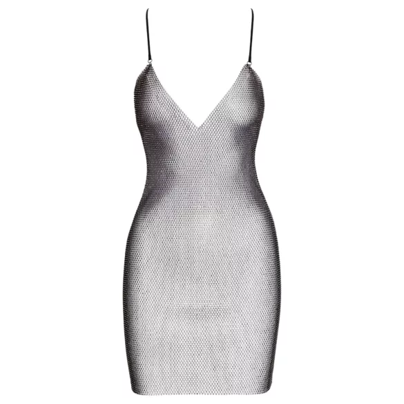 Cottelli Party - minivestido sexy efecto cadenas (negro) - Talla S/M