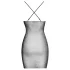 Cottelli Party - minivestido sexy efecto cadenas (negro) - Talla S/M