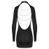 Cottelli - minivestido negro de cadena y espalda abierta