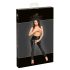 Noir - leggings abiertos y brillantes (negro)