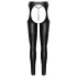 Cottelli - conjunto de pantalones chaps abiertos y tanga (negro) - M