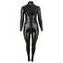 Cottelli Talla Grande - brillante mono de fiesta manga larga (negro)
