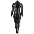 Cottelli Talla Grande - brillante mono de fiesta manga larga (negro)