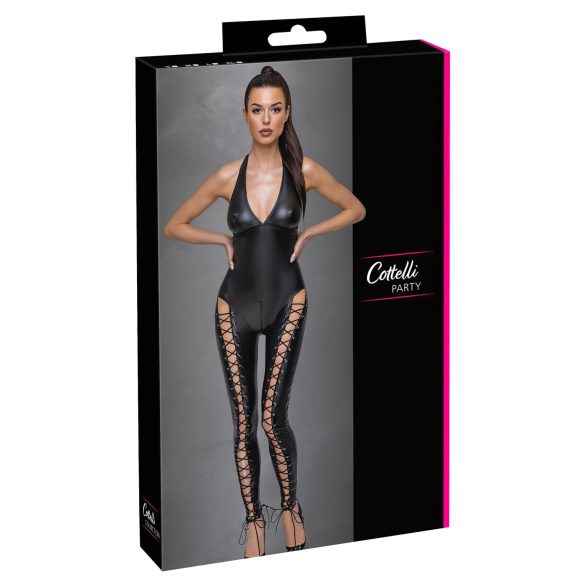 Cottelli Party - Enterizo encaje con cuello halter (negro) - M