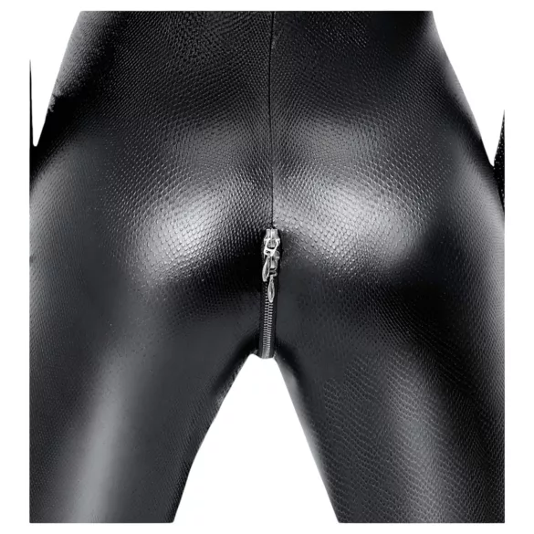 Noir - mono largo efecto serpiente - negro - L