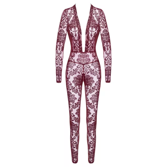 Noir Kink Royal - body de red transparente - color rojo