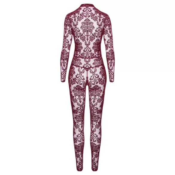 Noir Kink Royal - body de red transparente - color rojo