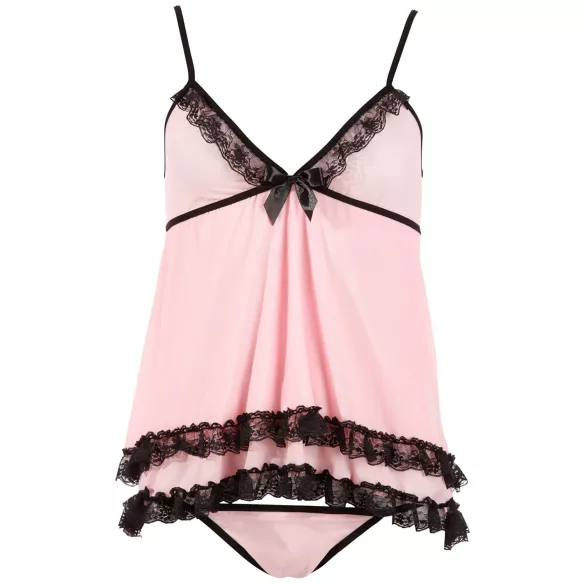 Cottelli - Babydoll - Encaje con volantes - Transparente - M