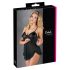 Cottelli - Sexy babydoll con volantes (negro) - XXL