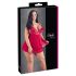 Cottelli Plus Size - babydoll de encaje rojo sexy - 3XL