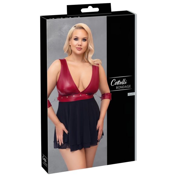 Cottelli Bondage Talla Grande - babydoll (rojo)