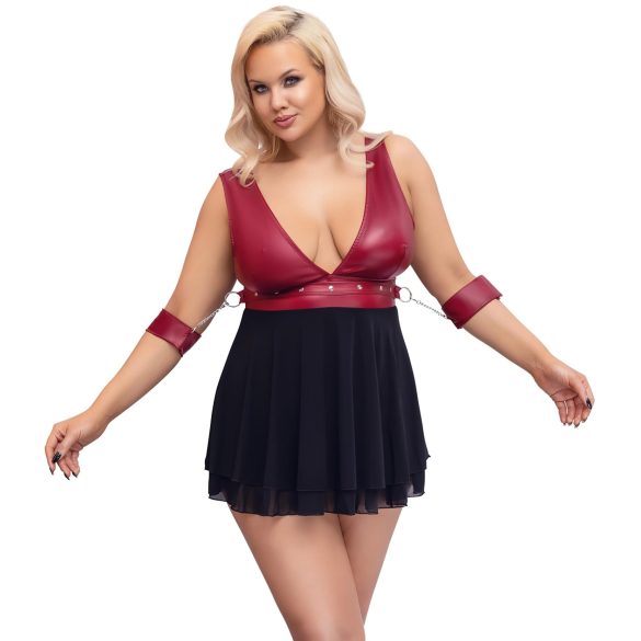 Cottelli Bondage Plus Size - babydoll (rojo)