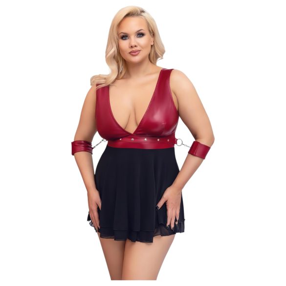 Cottelli Bondage Plus Size - babydoll (rojo)