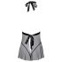Besable - babydoll cuello halter de encaje (negro) - L/XL