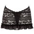 Cottelli - Mini de encaje con cuello halter (negro) - XL