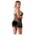 Cottelli Plus Size - camisón de encaje transparente (negro) - 2XL