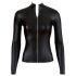 Cottelli - blusa brillante de manga larga para mujer (negra) - XL