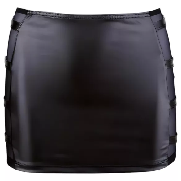 Cottelli - minifalda vinilo con hebilla - negro - M