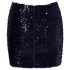 Cottelli Party - falda brillante con lentejuelas (negra) - M