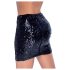 Cottelli Party - falda brillante con lentejuelas (negra) - L