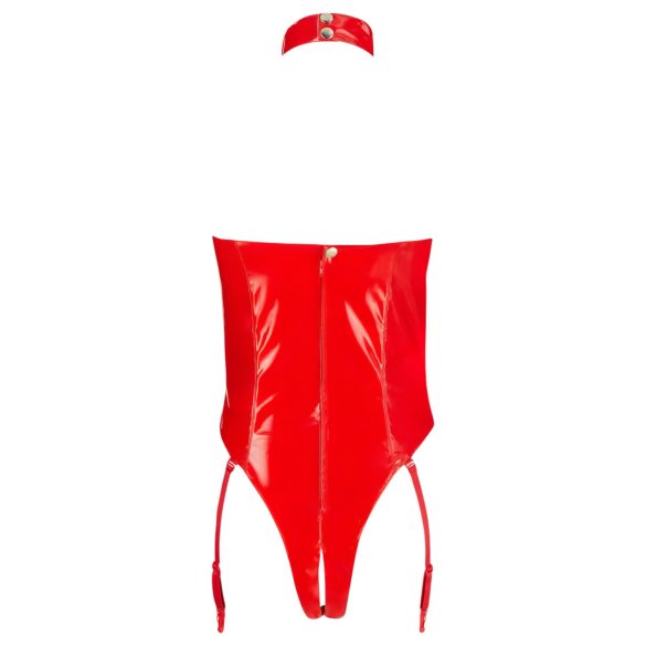 Black Level - body abierto con cuello halter - rojo - XXL